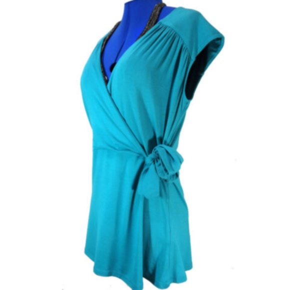 RW & CO. Short Sleeve Top Tee Shirt Size M/M Blue - Picture 1 of 7